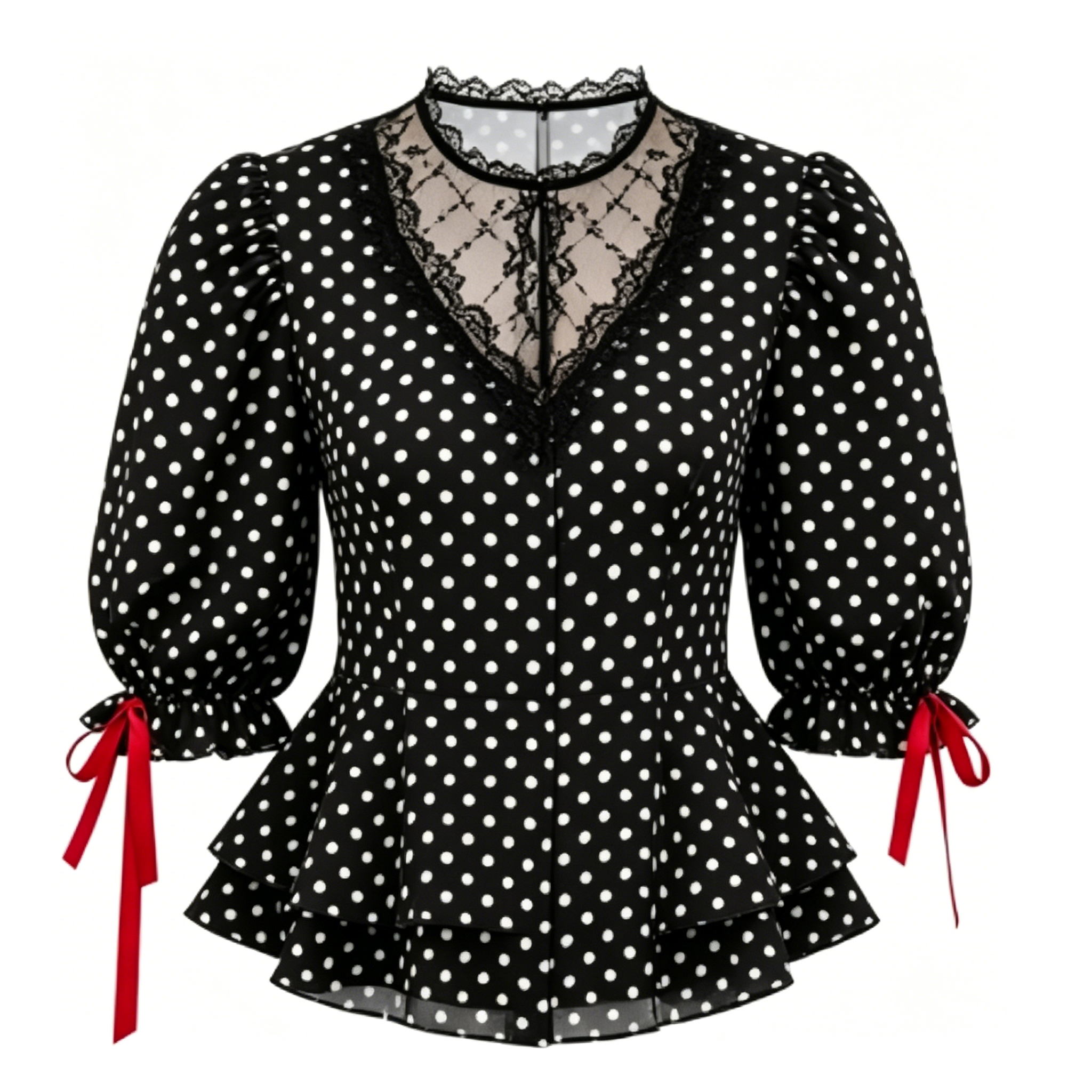 Charcoal Dot Print Casual Camisole