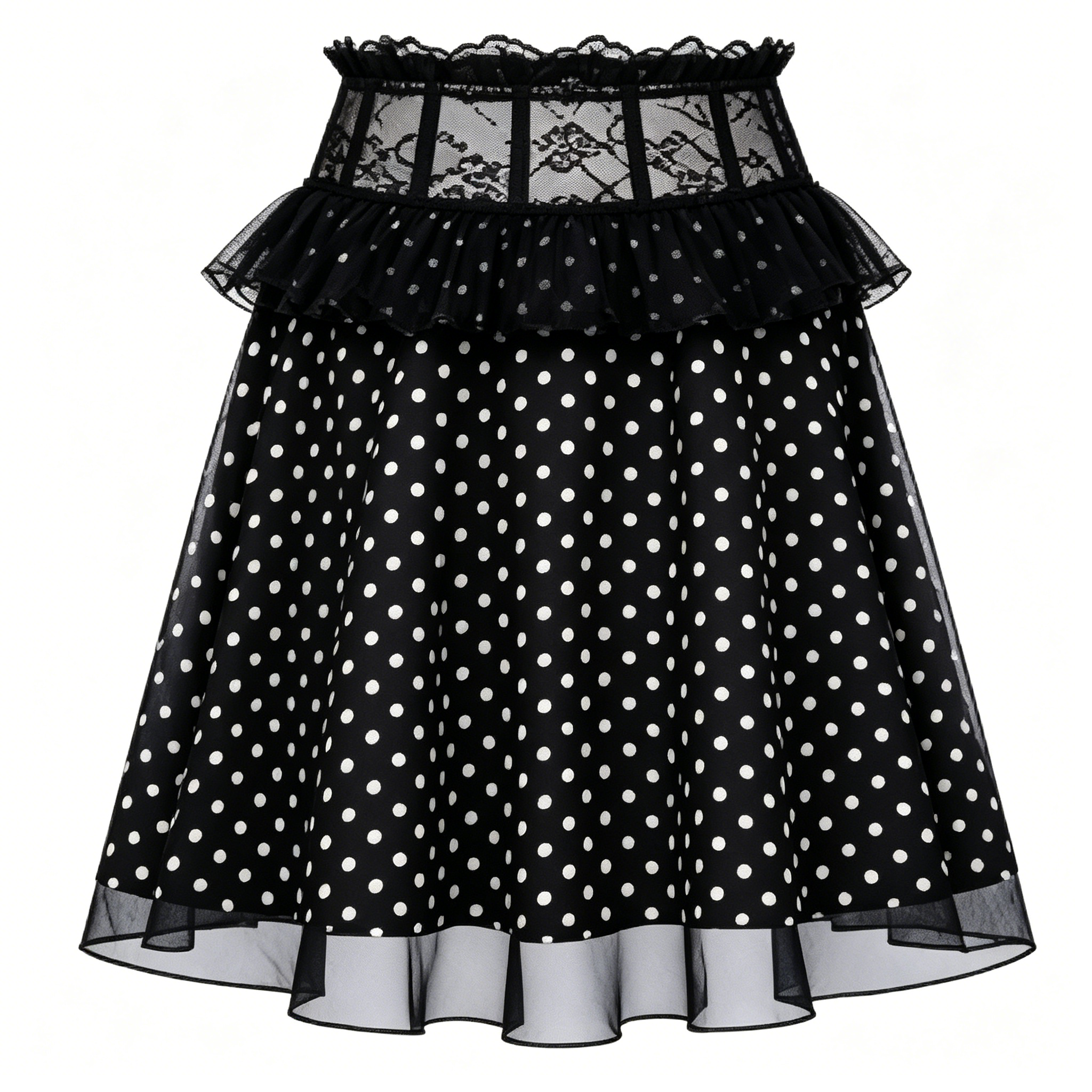 Mauve Tulle Overlay Midi Skirt